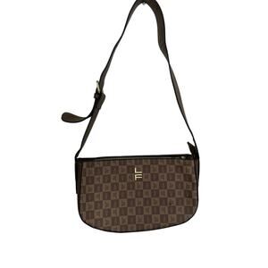 LONDON FOG ASTOR BROWN SHOULDER BAG NWOT